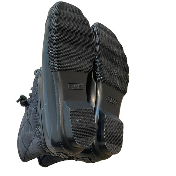 Sperry Saltwater Quilted Duck Boot Black Women's Size 5.5 - Picture 4 of 11